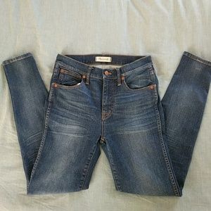 Madewell 9" High rise skinny skinny jeans size 28